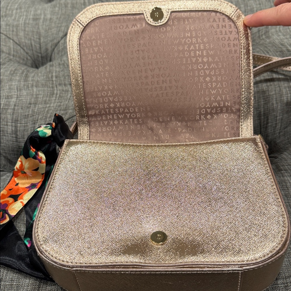 Kate Spade Bag Laurel Way Rose Gold Crossbody - Picture 10 of 17